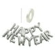 thumbnail image 1 of Feliz Año Nuevo Globo Telón de fondo Accesorios Cortina Decoración Globo Banner para Pared Plata, 1 of 9