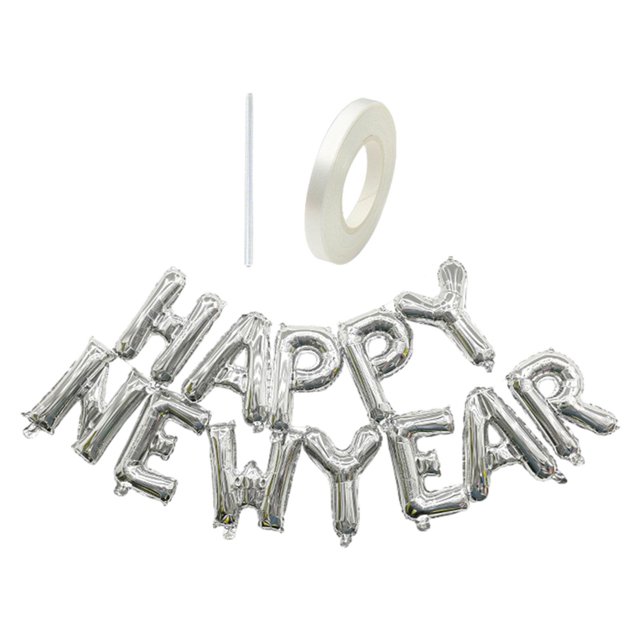 Bannière de Fond de Ballons Bonne Année pour Cheminée Mariage Fête