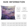 thumbnail image 5 of JEUXUS Serene Majesty Violet Waters Tranquil and Captivating Square Plush Pillowcase White, 5 of 5