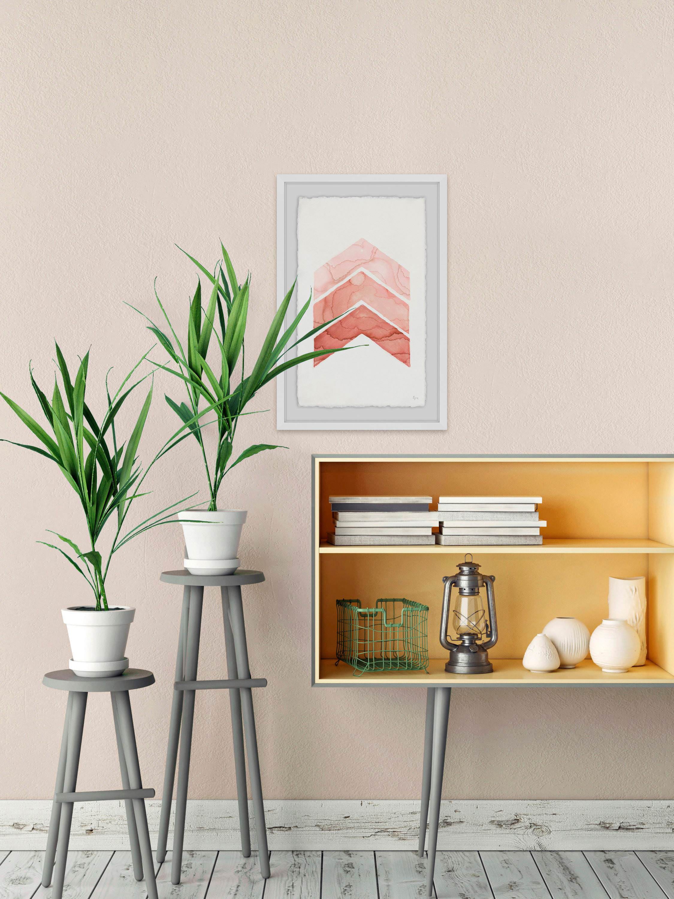 Rose Edges Framed Painting Print