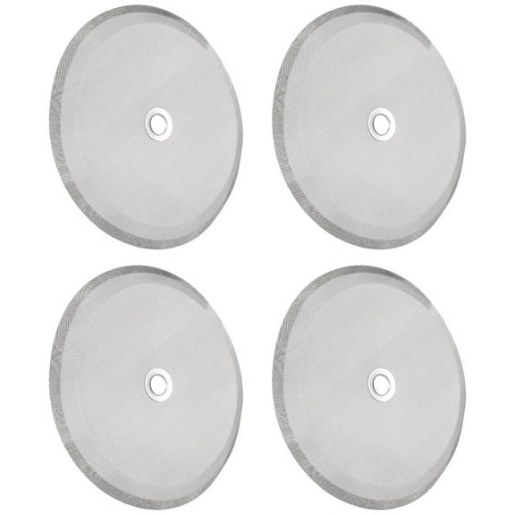 IMCBSTT 4 Pcs 4 in Stainless Steel Replacement Coffee Filter Mesh,for 1000 Ml ,8 Cup French Coffee Makers and Tea Machines Coffee cleaning Mesh silver