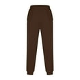 thumbnail image 5 of CFLVAEK Sweatpants for Men Big and Tall Elastic Waist Joggers Track Pants with Pockets Casual Elastic Bottom Sweatpant for Gym Workout Running Brown M, 5 of 7