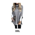 thumbnail image 2 of Sonducket Suéter chal cómodo a prueba de viento Tippet tejido ocio Casual bufanda elegante suéter Otoño Invierno calle suelta Accesorios de disfraces Gris XXL, 2 of 6