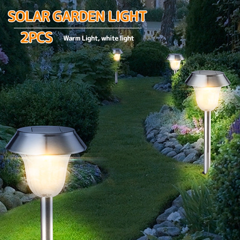 Stainless Steel LED Solar Light For Garden Lawn Lamp Waterproof Decorative Light 