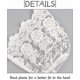 thumbnail image 4 of Lace Baby Girl Bonnet Cotton Christening Bonnet For Newborn Infant Girls White Princess Sun Protection Hat 0-6 Months, 4 of 4