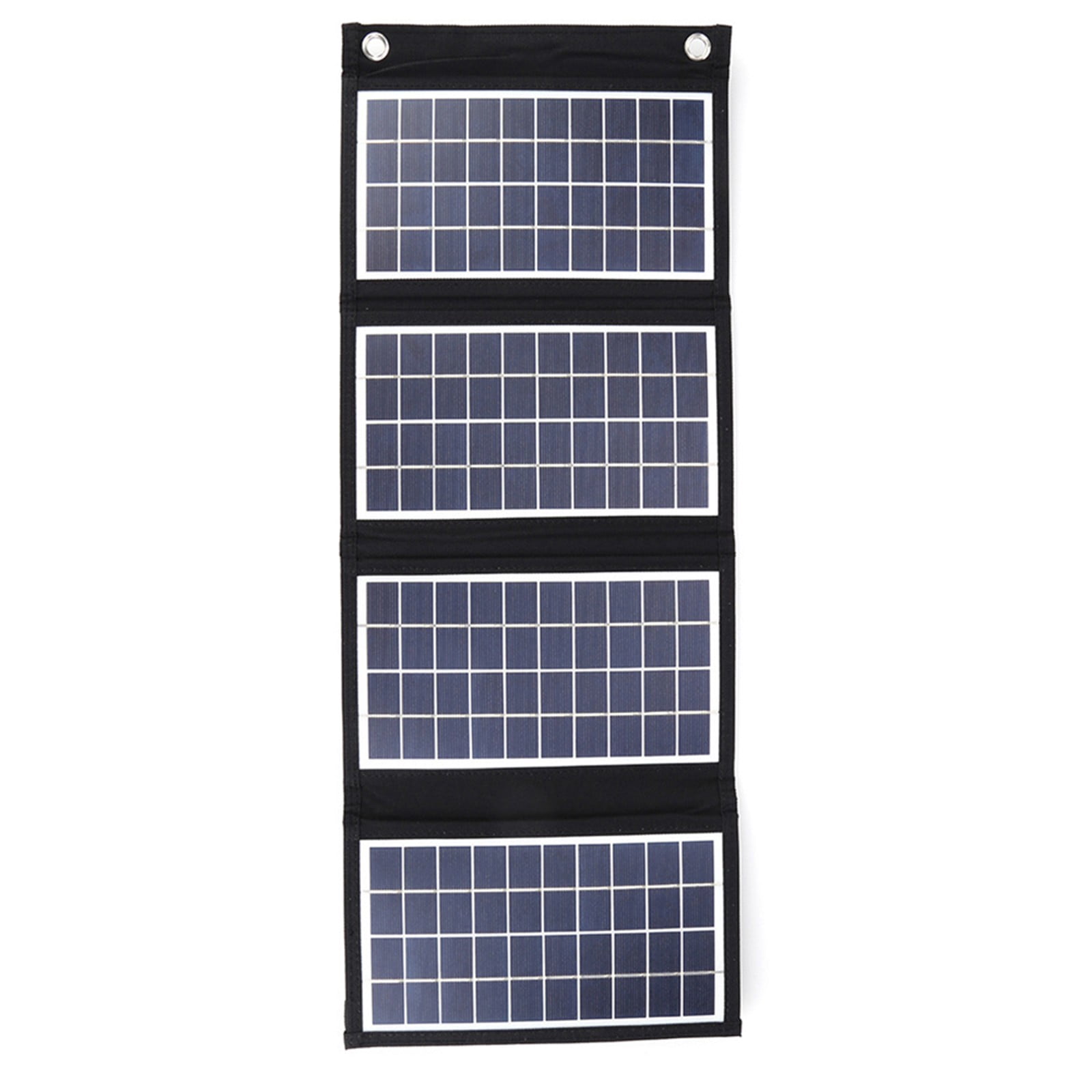 Foldable Solar Panel for Camping with Dual Usb Charger and Waterproof Design 4 Fold