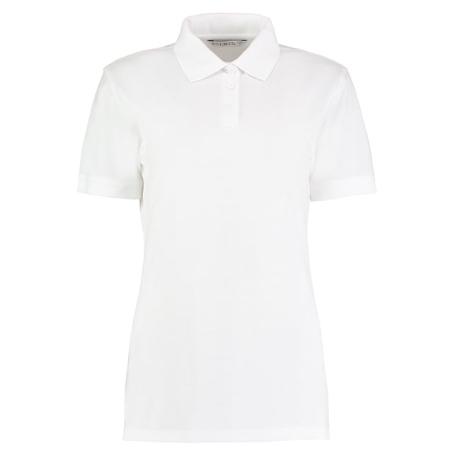 Kustom Kit- Polo de manga corta Klassic Superwash para mujer (Blanco)