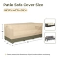 thumbnail image 3 of BPS Patio Sofa Cover, Waterproof 600D Oxford Outdoor Couch Cover with Attached Storage Bag and Reflective Handles for Patio 3-Seater Loveseat and Bench, 88''W x 40''D x 38''H, 3 of 9