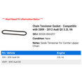 thumbnail image 2 of Chain Tensioner Gasket - Compatible with 2009 - 2012 Audi Q5 3.2L V6 2010 2011, 2 of 2