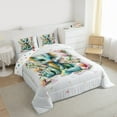 thumbnail image 3 of Manfei Kawaii Dragon Bedding Comforter Set,Cute Wild Animal Twin Comforter Sets,Colorful Floral Blossom Bedding Set For Boys Teens,Ultra Soft Home Decor Reversible,2-Piece, 3 of 8