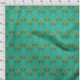 thumbnail image 3 of oneOone Organic Cotton Voile Fabric Floral & Paisley Block Printed Fabric 1 Yard 42 Inch Wide, 3 of 4