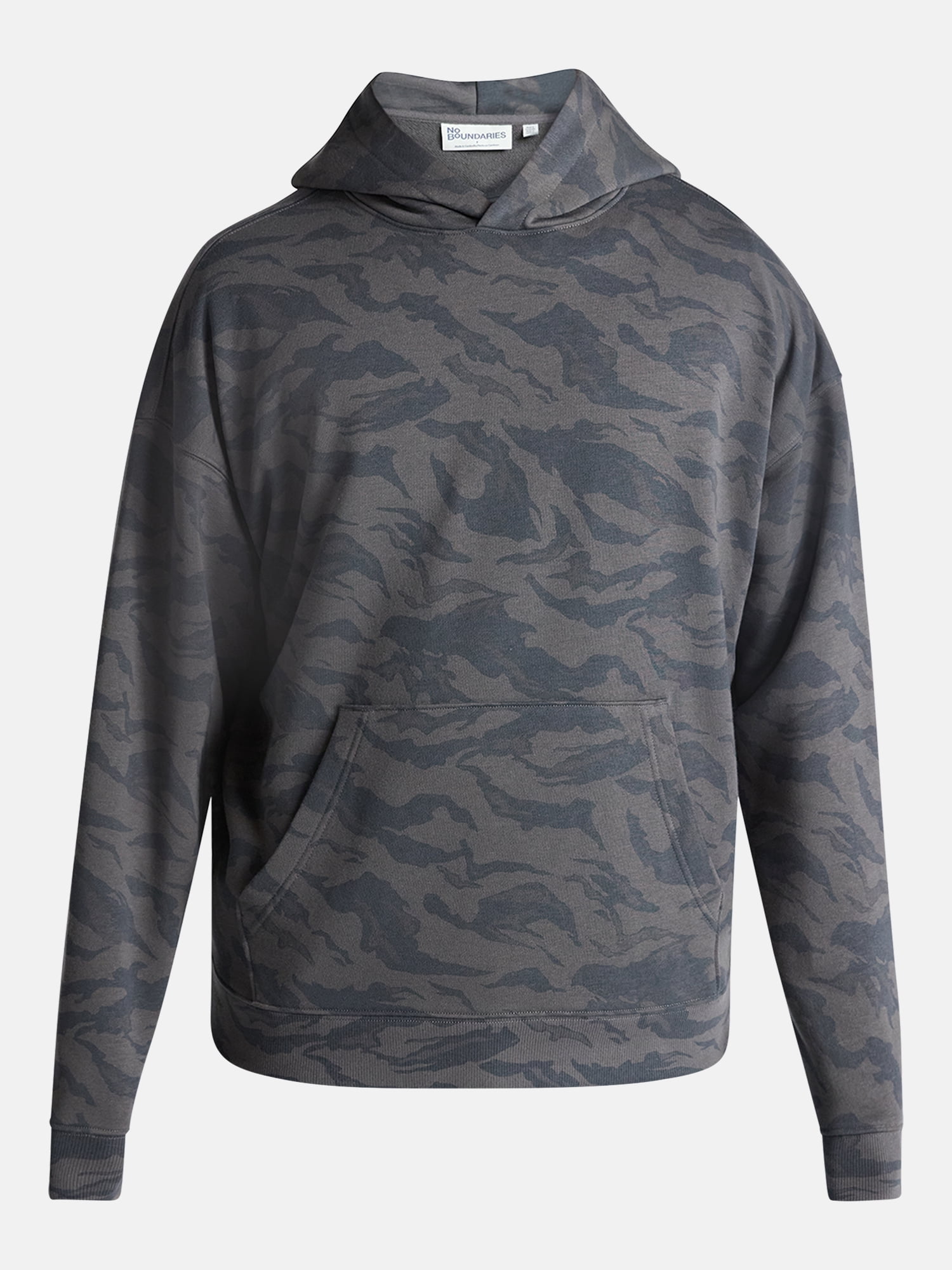 No Boundaries Oversized Hoodie with Long Sleeves, Men's & Big Men's