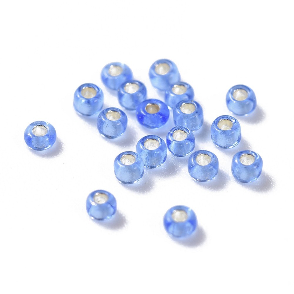 12/0 Round Glass Seed Beads Mixed Color 2~3x1.5~2mm