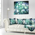 thumbnail image 3 of Designart Colorful Molecules Fractal Design - Abstract Throw Pillow - 16x16, 3 of 5