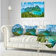 thumbnail image 3 of Designart Tropical Island Panorama - Photography Throw Pillow - 12x20, 3 of 5