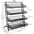 thumbnail image 2 of 4 Tier Retail Counter Display Rack Stand Food Snack Candy Display Shelves Black, 2 of 13