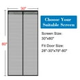 thumbnail image 2 of 30 in. x 80 in. Black Velcro Fiberglass Magnetic Screen Doors with Super Strong Encryption Magnets, 2 of 6