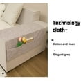 thumbnail image 5 of Sofa Armrest Cover 70x110cm Wide Linen-style Fabric Protector Slip-resistant Arm Chair Cover for Living Room Furniture Protection, 5 of 5