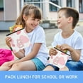 thumbnail image 6 of Haosy 3 Pack Reusable Ziploc Bags BPA Free Healthy Food Storage Bag Leakproof Sandwich Snack Freezer Bags Pink Cow and Strawberry, 6 of 7