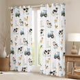 thumbnail image 2 of Erosebridal Farm Cow Animal Kids Curtains Pack of 2 (42x84 Each), Cartoon Truck Curtains Blackout, 2 of 6