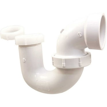 NIBCO 4893112 1-1/2 in. or 1-1/2 in. x 1-1/4 in. PVC DWV Hub x Slip Joint P-Trap