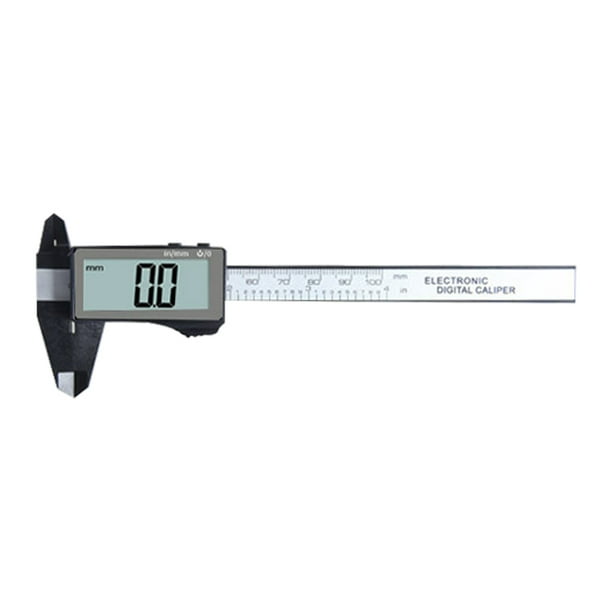Calibrador Digital Calibradores Electrónicos Alta Precisión Herramienta Carpintería (Negro 100 Mm)