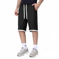 thumbnail image 2 of uikmnh Shorts Men Men's Summer Trendy Ice Silk Loose 5 Piece Beach Shorts Casual Pants Lightweight Comfortable Casual Wear Size:4XL, 2 of 6
