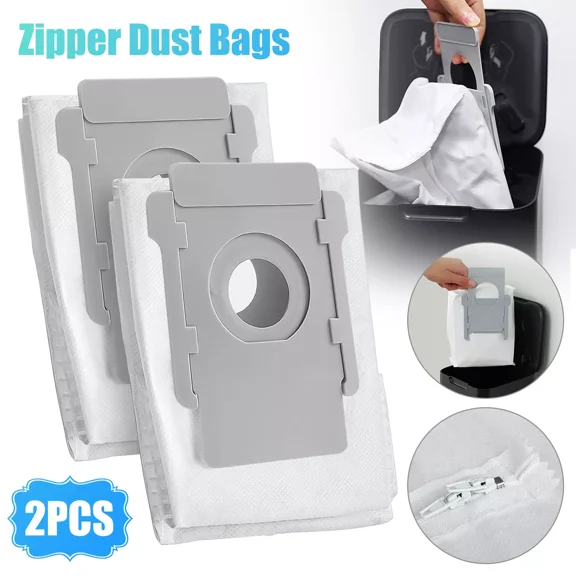 2 Pcs Reusable Zippered Dust Bags For Irobot Roomba I3 I4 I6 I7 J7 I8 S9   Plus