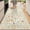 Beige (Animal)-2' x 6' (Rectangular), variant on 2x4 Rug For Entryway  Washable Kitchen Floral Runner With Non Slip Backing Low Pile Soft Boho Carpet Hallway Laundry Bedroom Black
