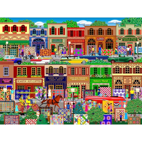 Springbok 500 Piece Hometown Jigsaw Puzzle for Adults