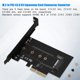 thumbnail image 4 of M.2 A PCI-E3.0 X4 Tarjeta de Expansiada, Tarjeta de Adaptador de Clave M, Desconcio de Metal Negro para m2 ngff nvme ssd disco duro duro, 4 of 7