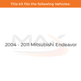 thumbnail image 2 of MAX Advanced Brakes - Front Brake Kit For 2004-2011 Mitsubishi Endeavor| Carbon Ceramic Brake Pad and Rotor Kit| Daily Driving OE Replacement Brake Rotors, 2 of 9