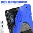 thumbnail image 5 of For Lenovo Tab K11 Plus Case 11.45 inch 2024 (TB352FU/TB352XU), 360 Hand Strap, Shoulder Strap, Kickstand, Rugged Drop Protection, Blue, 5 of 7