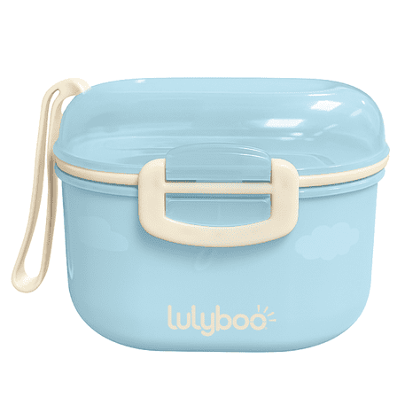 Lulyboo Formula and Food Container with Spoon in Blue
