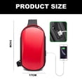 thumbnail image 2 of Bolso con correa impermeable para hombre, bolso cruzado con USB, bolso de hombro informal para hombre, 2 of 5