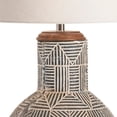 thumbnail image 3 of Crestview Collection Monterey Tribal Motif Terra Cotta/Wood Table Lamp in Brown, 3 of 3