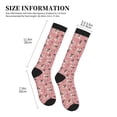 thumbnail image 2 of Lsque Rose Flowers Pattern Sport Compression Socks for Men & Women 15-20 mmHg Knee High Nurse Pregnant Running Medical and Travel Athletic, 2 of 6