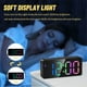 thumbnail image 3 of Reloj despertador digital pantalla LED espejo relojes grandes pantalla moderna mesa de escritorio, 3 of 5