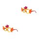 thumbnail image 1 of Gafas de purpurina Jumpingount Pascua disfraces decoración anteojos plástico Tipo 9 2piezas, 1 of 6