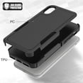 thumbnail image 5 of for iPhone X/iPhone Xs Case: Dual Layer Protective Heavy Duty Cell Phone Case Shockproof Rugged Bumper Tough with Screen Protector - Military Grade Drop Tested for Appple iPhone X/iPhone Xs, Black, 5 of 9