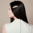 thumbnail image 6 of WASHWEPE Rhinestone Hair Clips Women Spring Mechanism Simple Design Wedding Party Accessory 1Pack, 6 of 8