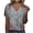 Gray, variant on Lolmot Blouses & Button-Down Shirts for Women Casual Short Sleeve T Shirts Fashion Floral Printed V-Neck Pullover Blouse Regular-Fit Summer Tops for Women