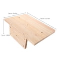 thumbnail image 2 of OUNONA Squirrel Feeder Outdoor Board Outdoor Multi Functional Base Beige Wooden 1Set, 2 of 7