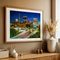 thumbnail image 5 of The Winston Salem Skyline - Winston-Salem North Carolina Photography City Skyline Nightlife Architecture Neon Sign Night Sky Oak Framed Wall Art Print 8 x 10 inches, 5 of 8