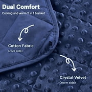 Teler Weighted Blanket for Kids,Weighted Lap Blanket(36 x 48,5lbs), Blue