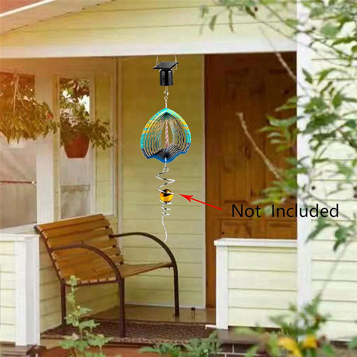 8Pcs Solar Powered Wind Spinner Motor Solar  Hanging Rotating Motor Revolving Wind Chime Spinner Motor for Display