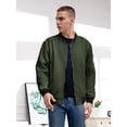 thumbnail image 6 of Colsmile Men's Waffle Knit Bomber Jacket, Full Zip Casual Varsity Jackets Lightweight Baseball Coat with Pockets for Spring Fall, 6 of 9