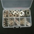 thumbnail image 4 of 304 Stainless Steel Flat Washer Gasket Combination Set,A Box Of Flat Washers,Steel Ring Washers Kit Metal Kit Flat Washers Flat 304 Stainless Faucets, 4 of 8