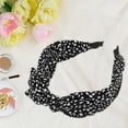 thumbnail image 6 of Unique Bargains Leopard Spot Wide Bow Headbands Fashion Hair Hoop Black with Bow Knotted for Girl Women, 6 of 7