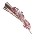 thumbnail image 4 of KAKOWELY Pinza para el pelo estilo pato con diamantes de imitación para mujer, estilo retro, accesorio de peluquería, 4 of 5